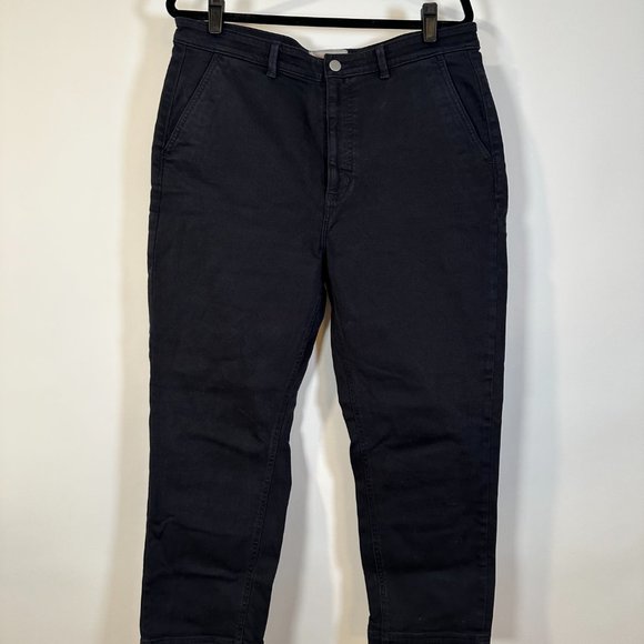 Everlane Black Straight Leg Pants - size 16 - Picture 2 of 2